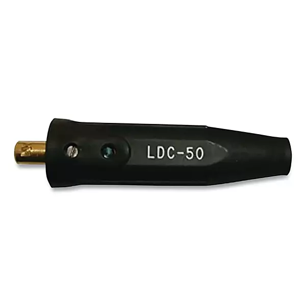Lenco 05433 LDC-50 Black Male Dinse Style Cable Connector