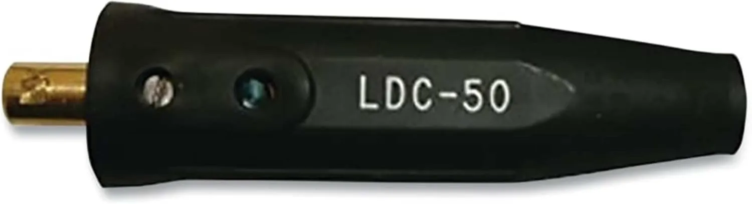 Lenco 05433 LDC-50 Black Male Dinse Style Cable Connector