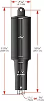LENCO MARINE 101XD 12V Extreme-Duty Actuator, 2-1/4" Stroke