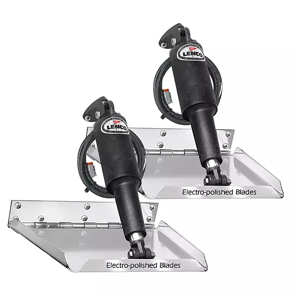 Lenco 12" x 9" Standard Performance Trim Tab Kit w/o    Switch Kit 12V