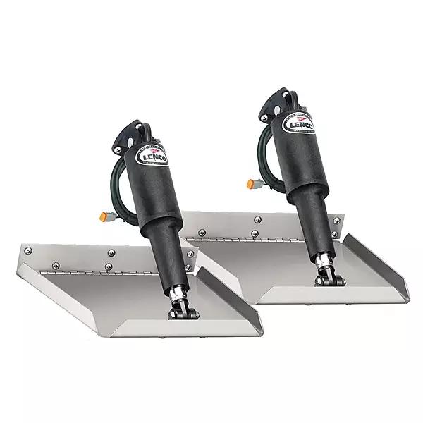 LENCO MARINE 15016-101 Edge Mount Trim Tab Kit Without Switch - 12" x 12"