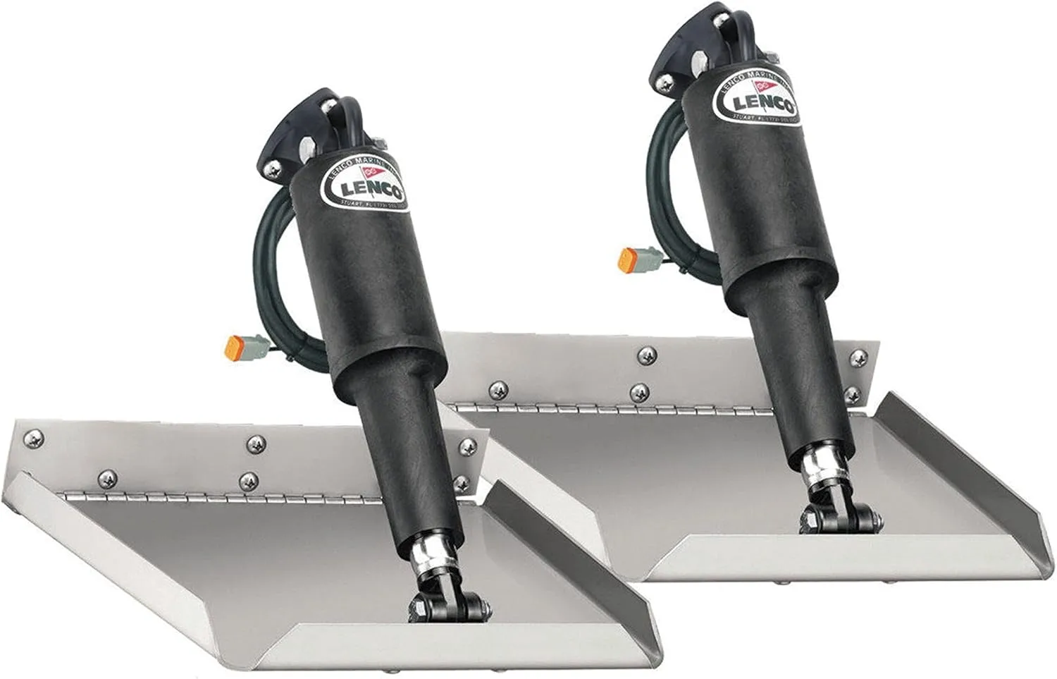 LENCO MARINE 15016-101 Edge Mount Trim Tab Kit Without Switch - 12" x 12"