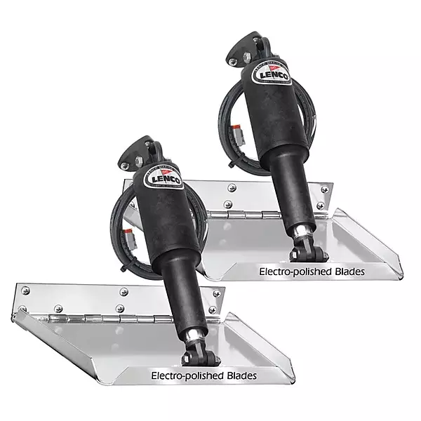 Lenco 15037-101 Trim Tab Kit, 12" x 12", 12V