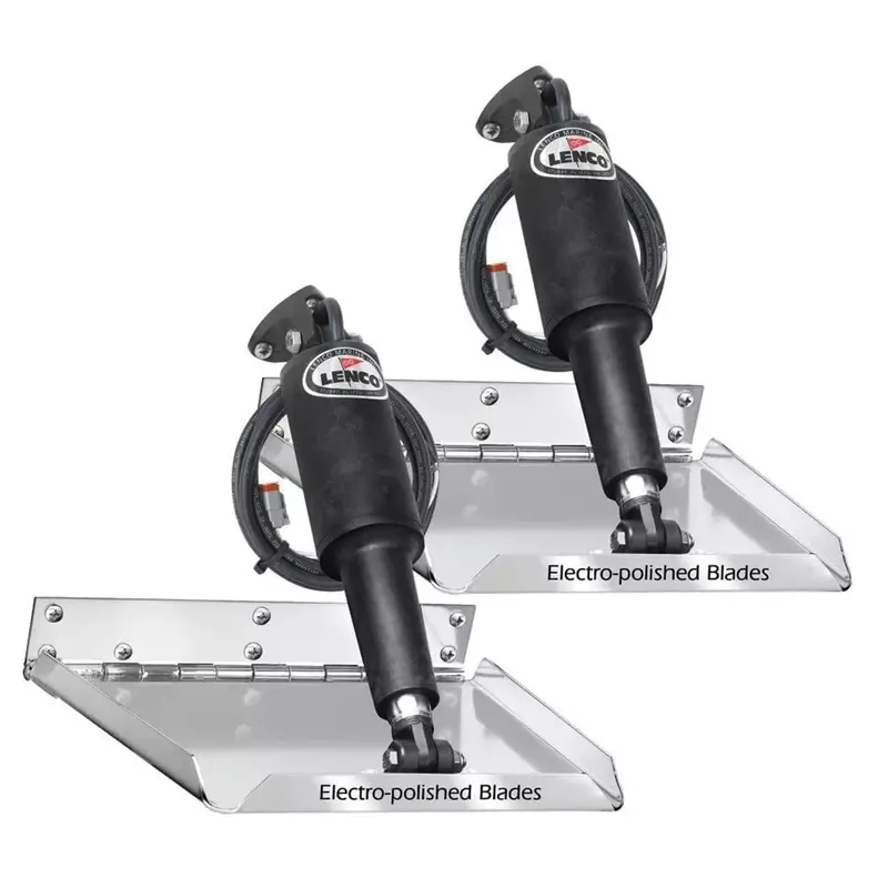 Lenco 15037-101 Trim Tab Kit, 12" x 12", 12V