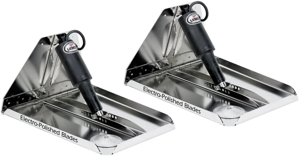 Lenco 16" x 12" Heavy Duty Performance Trim Tab Kit w/o Switch Kit 12V