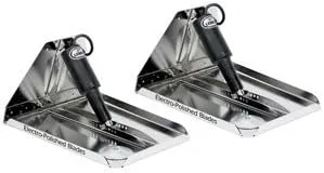 Lenco 16" x 12" Heavy Duty Performance Trim Tab Kit w/o Switch Kit 12V