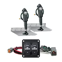 Lenco 9" x 12" Standard Trim Tab Kit w/Double Rocker Switch Electronic Switch