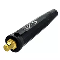 LENCO MARINE Machine Plug, 4-8 AWG, 150 Amps, Black, Outdoor, Welding Cable
