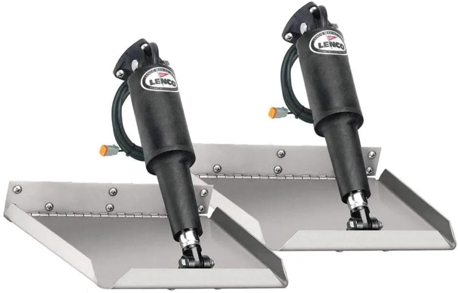 Lenco 9" x 9" Edge Mount Trim Tab Kit without Switch Kit 12V