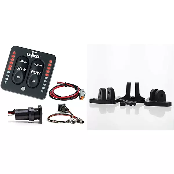 LENCO MARINE LED Indicator Integrated Tactile Switch Kit + Actuator Mounting Bracket Switch Kit + Bracket KIT