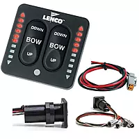 LENCO MARINE LED Indicator Integrated Tactile Switch Kit + Actuator Mounting Bracket Switch Kit + Bracket KIT