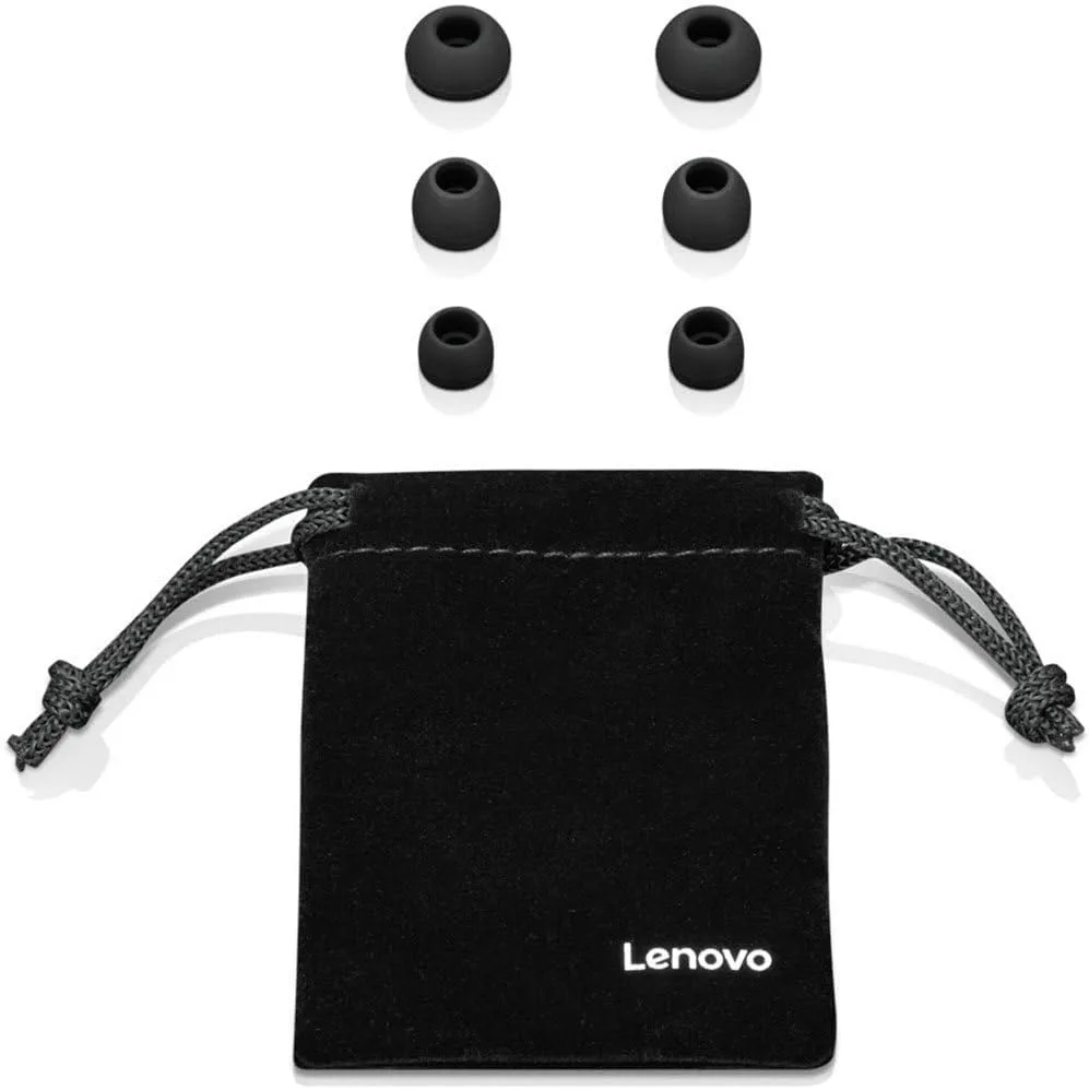 LENOVO In-Ear Wired Headphones with Microphone and 9mm Drivers