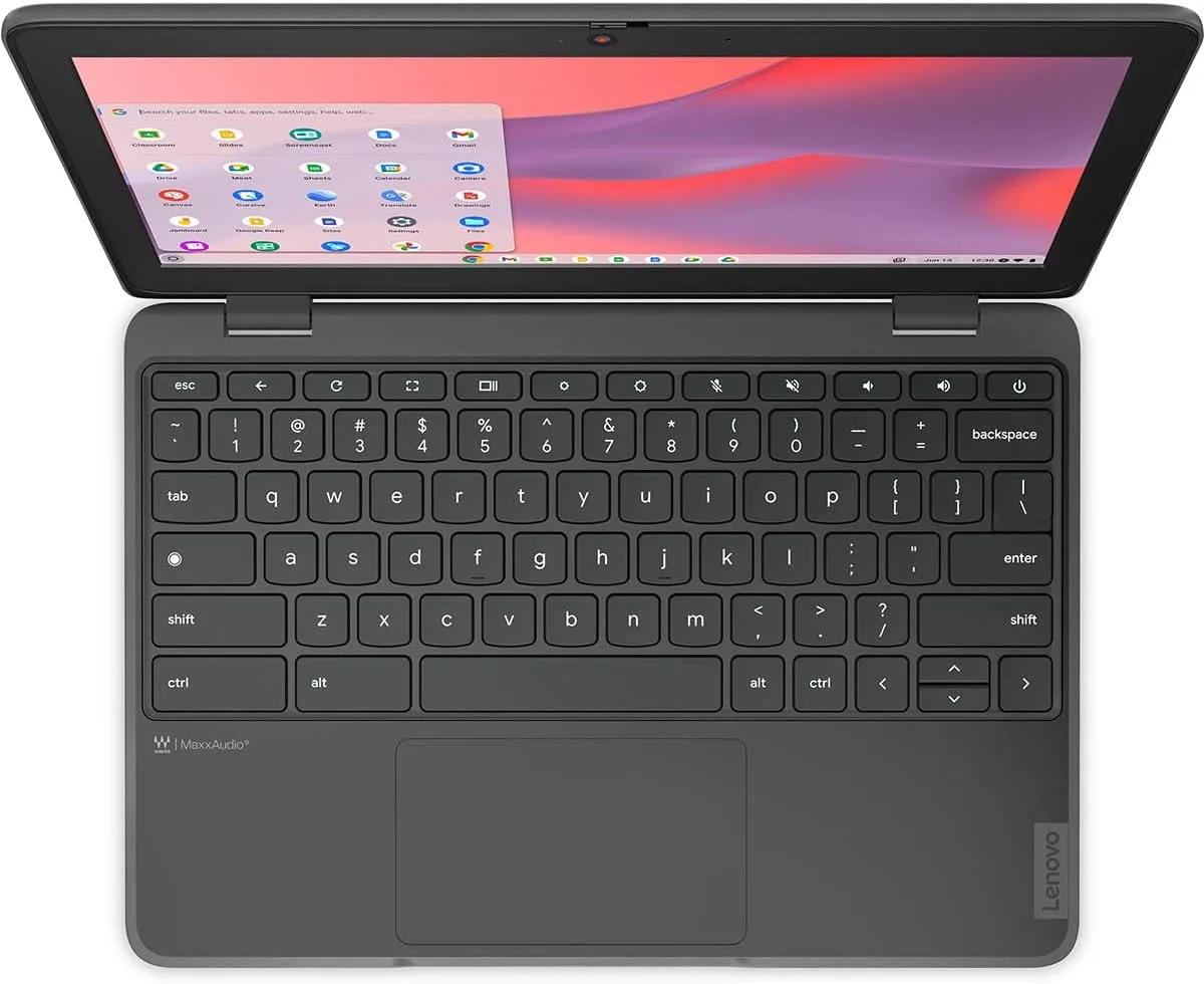 Lenovo 100e Chromebook Gen 4 83G80001US 11.6" Touchscreen Chromebook - HD - Intel N-Series N100-8 GB - 64 GB Flash Memory