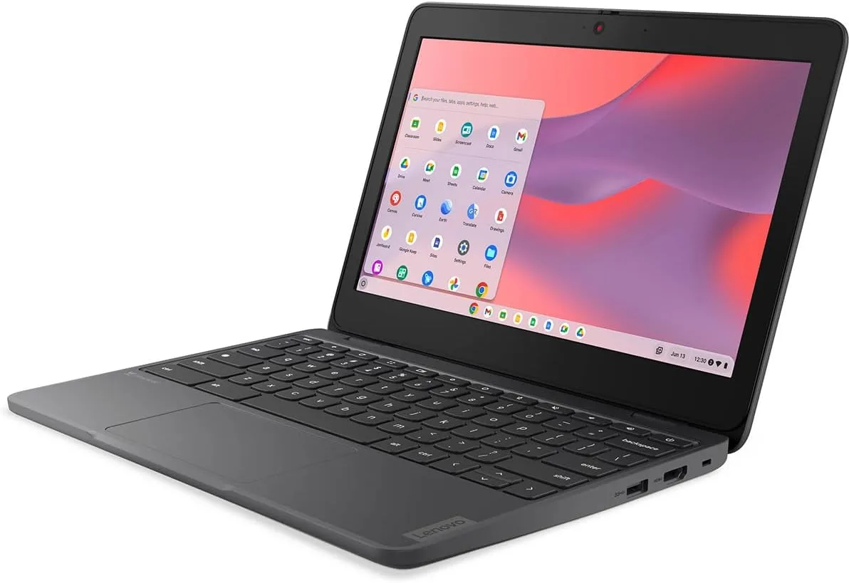 Lenovo 100e Chromebook Gen 4 83G80001US 11.6" Touchscreen Chromebook - HD - Intel N-Series N100-8 GB - 64 GB Flash Memory