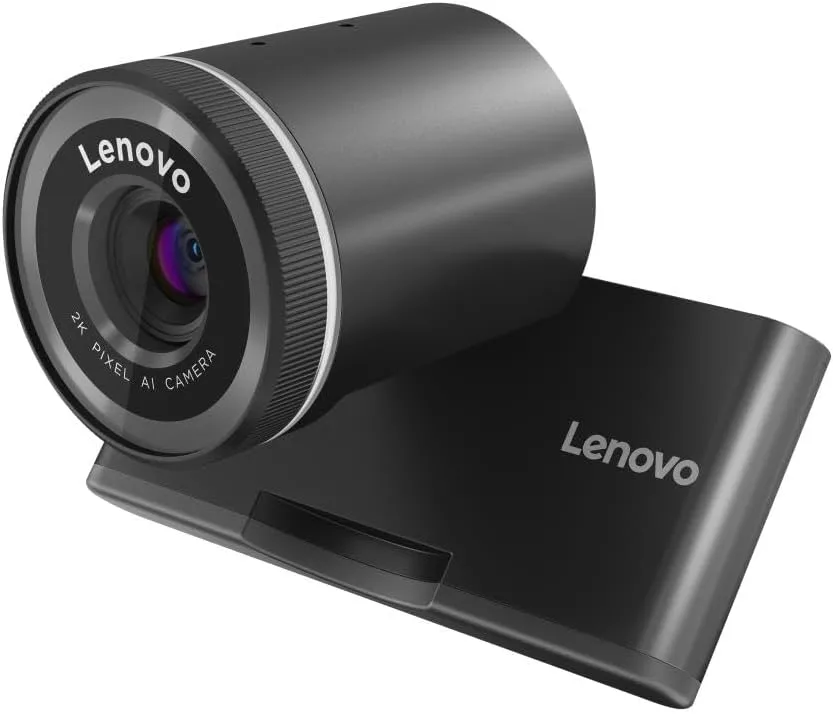 Lenovo 2K Pro Webcam — AI Noise Cancellation, 2K Resolution, 4X Zoom, Privacy Shutter