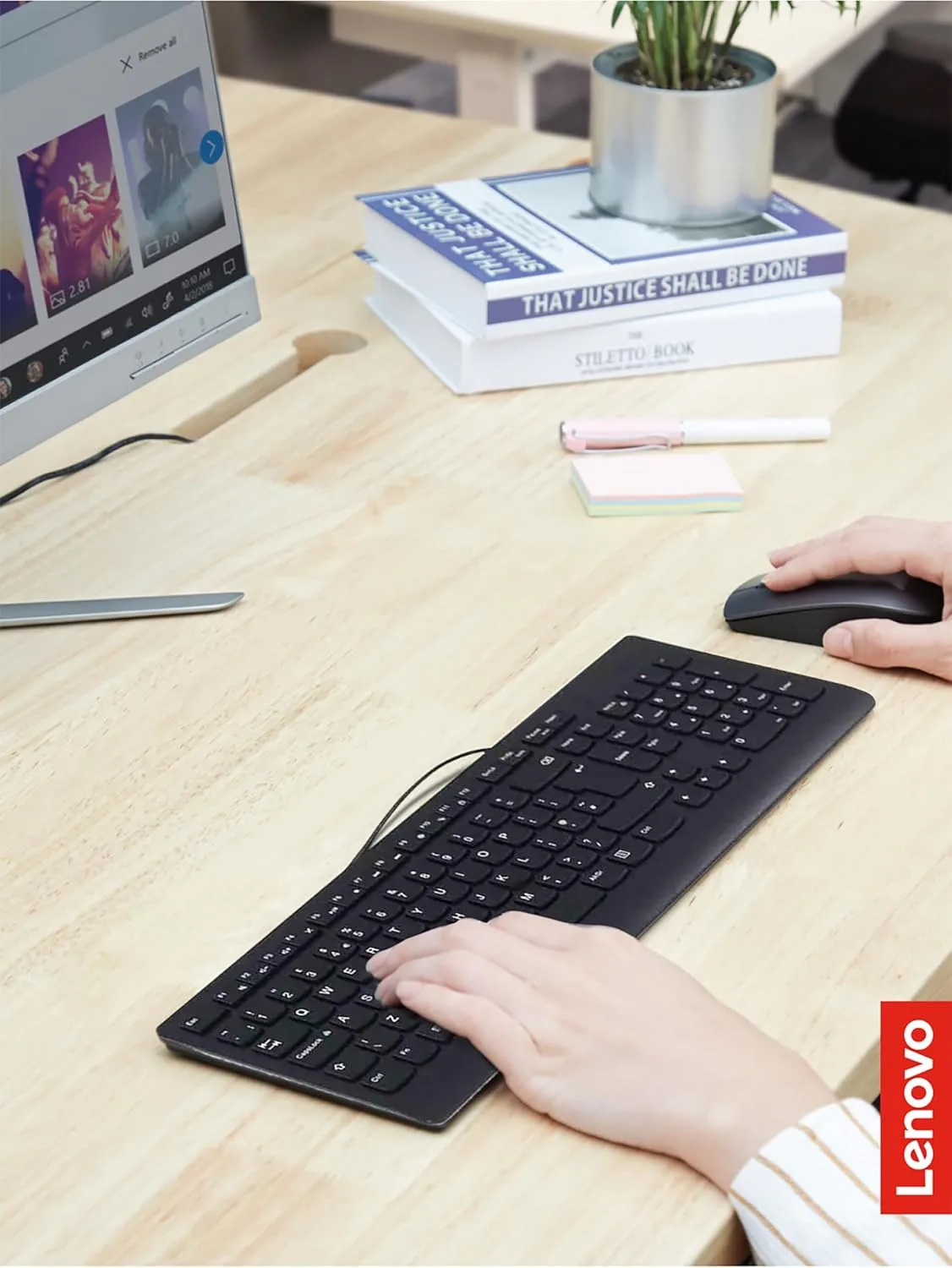 Lenovo 300 USB Wired Keyboard & Mouse