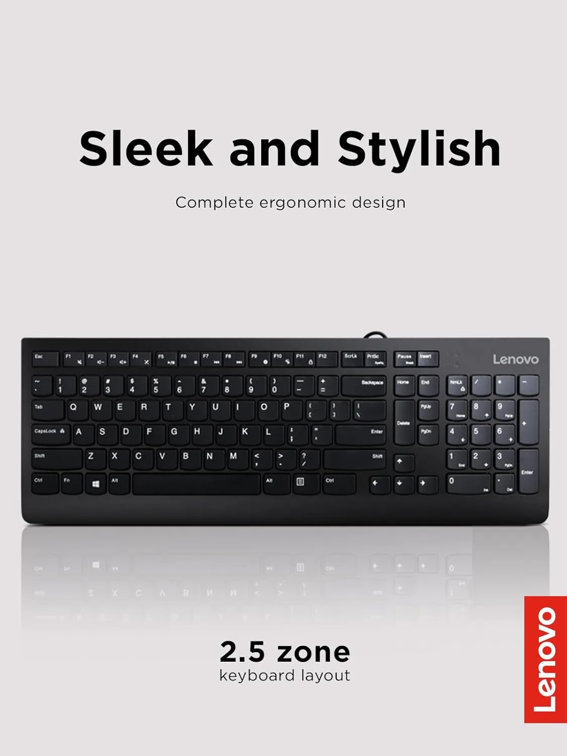 Lenovo 300 USB Wired Keyboard & Mouse