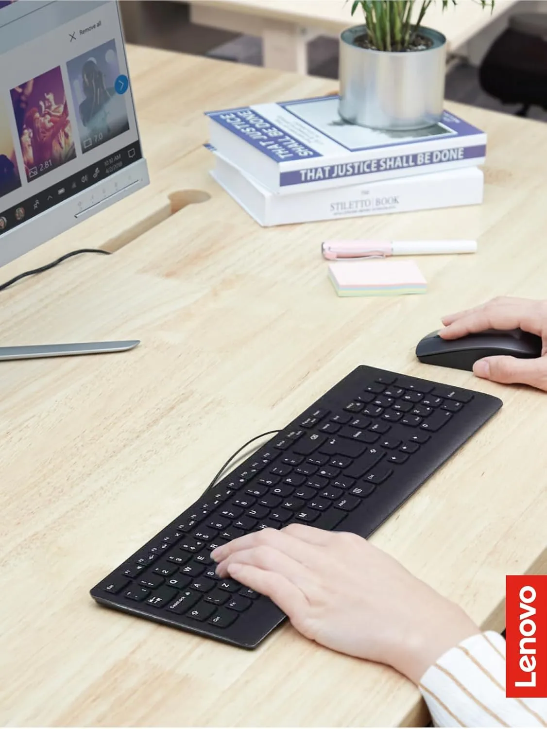 Lenovo 300 USB Wired Keyboard & Mouse