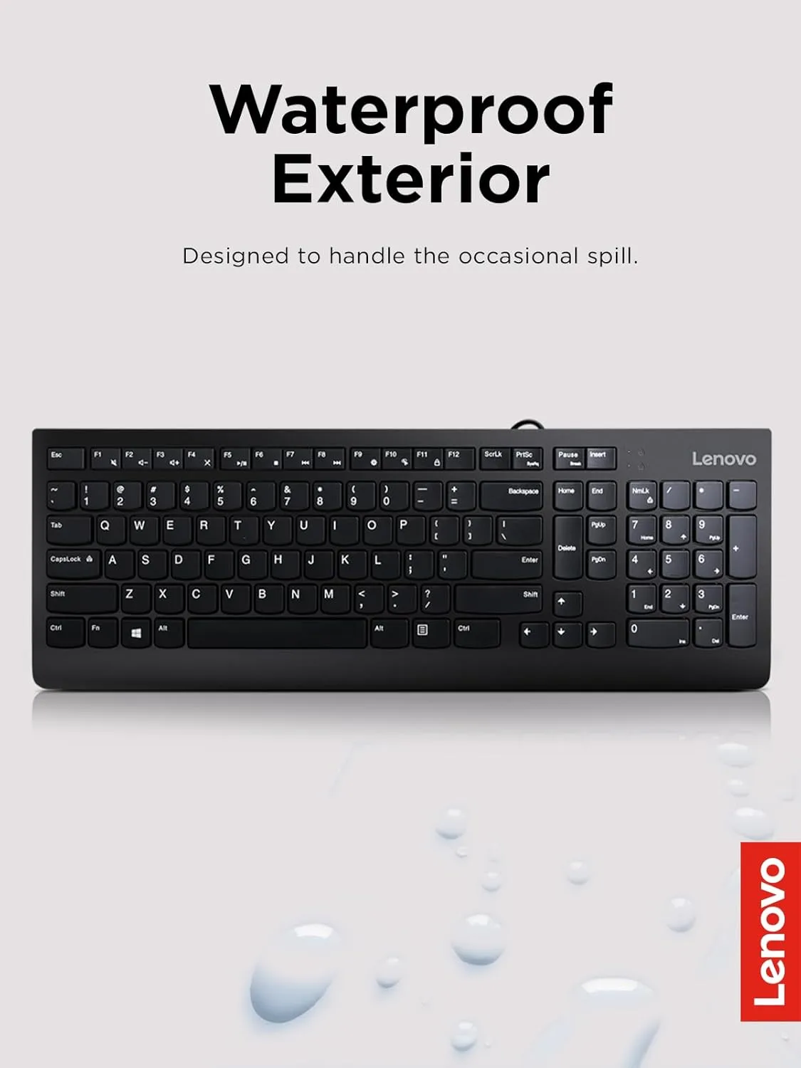 Lenovo 300 USB Wired Keyboard & Mouse