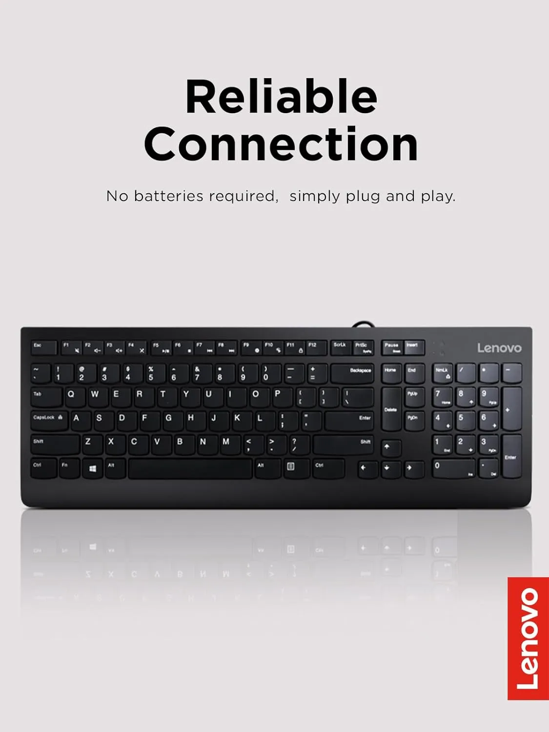 Lenovo 300 USB Wired Keyboard & Mouse