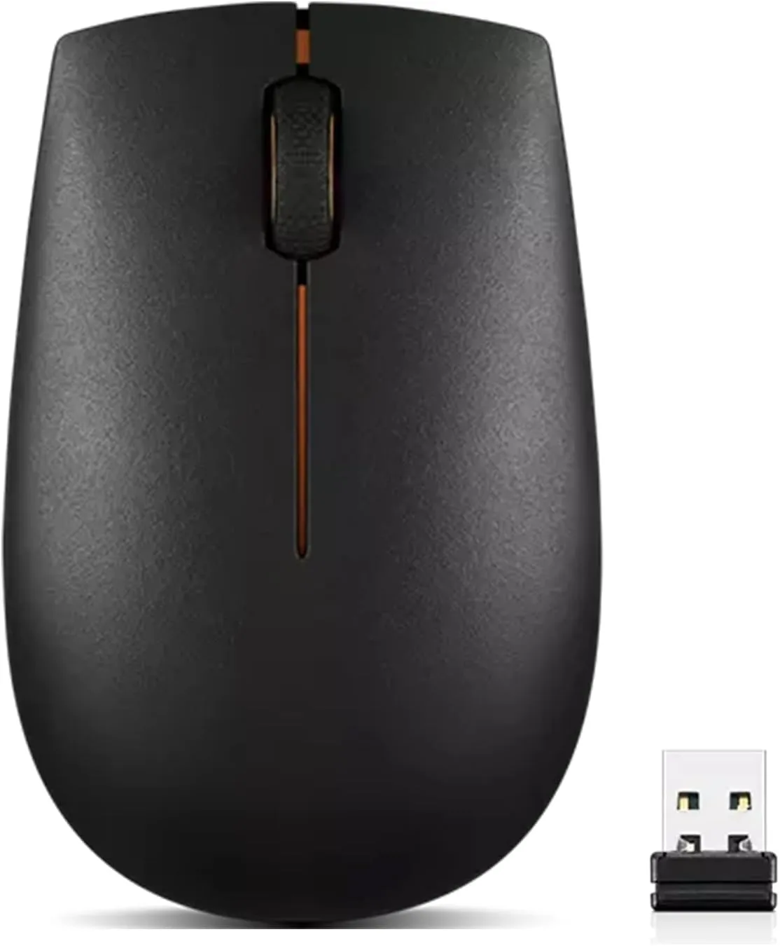 Lenovo 300 Wireless Mouse – Computer Mouse for PC, Laptop with Windows – Ambidextrous Design – 2.4 GHz Nano USB Receiver