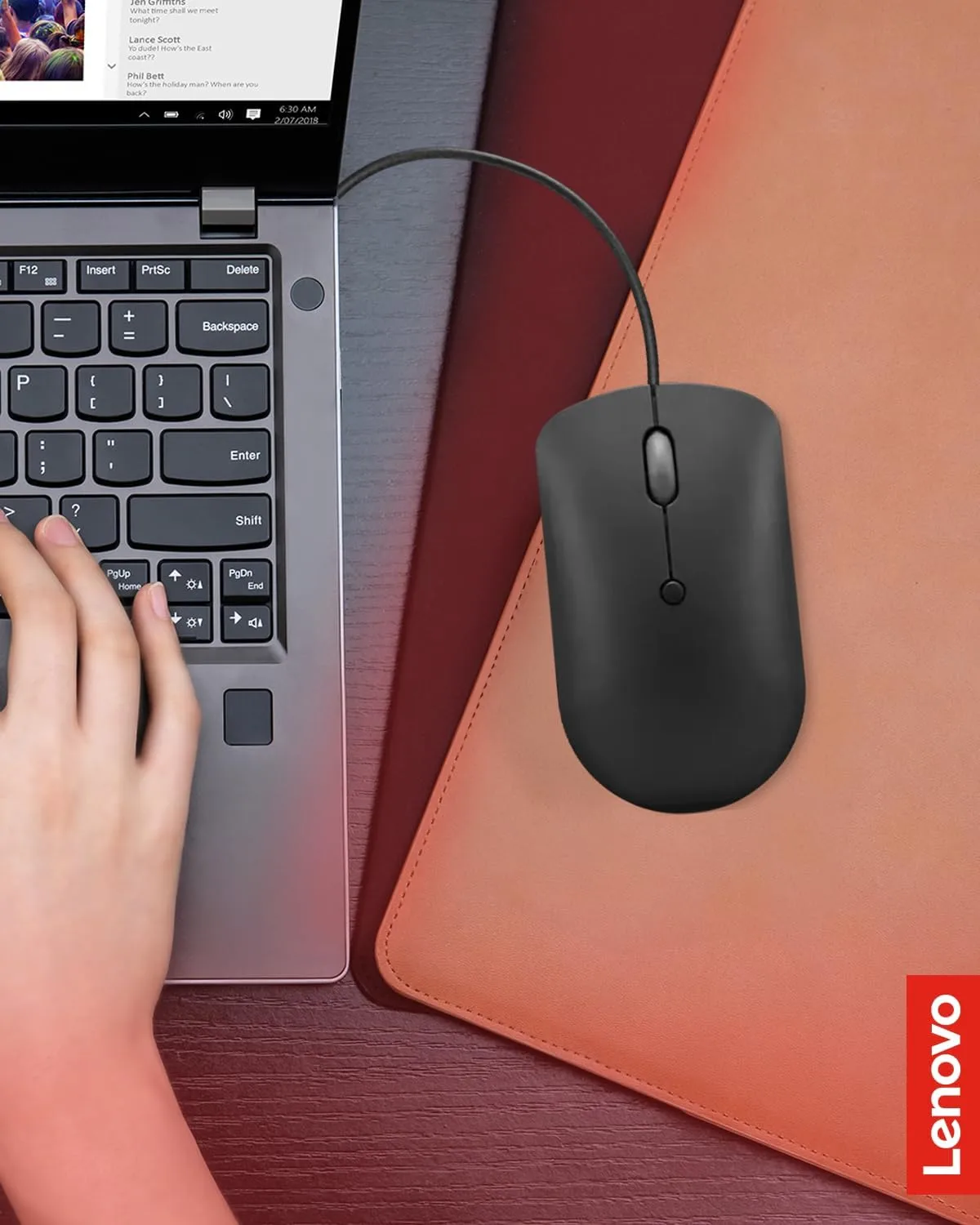 Lenovo USB-C Compact Wired Mouse