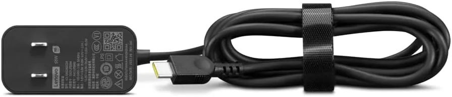 Lenovo USB-C 65W Wall Charger - PD 3.0 - Power Adapter for Laptop, Tablet, Notebook, USB-C Compatible Devices - Slim, Light and Portable with 6.5 Foot Cable - Black