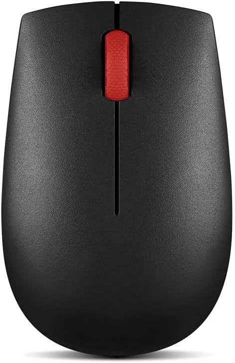 Lenovo Essential Compact Wireless Mouse - Optical - Radio Frequency - Black - USB - 1000 dpi - 3 Button(s) - Symmetrical