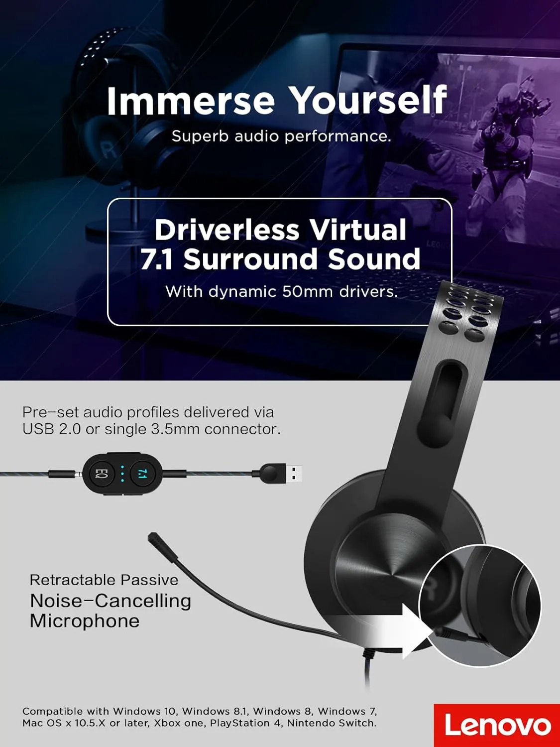 Lenovo Legion Gaming Headset