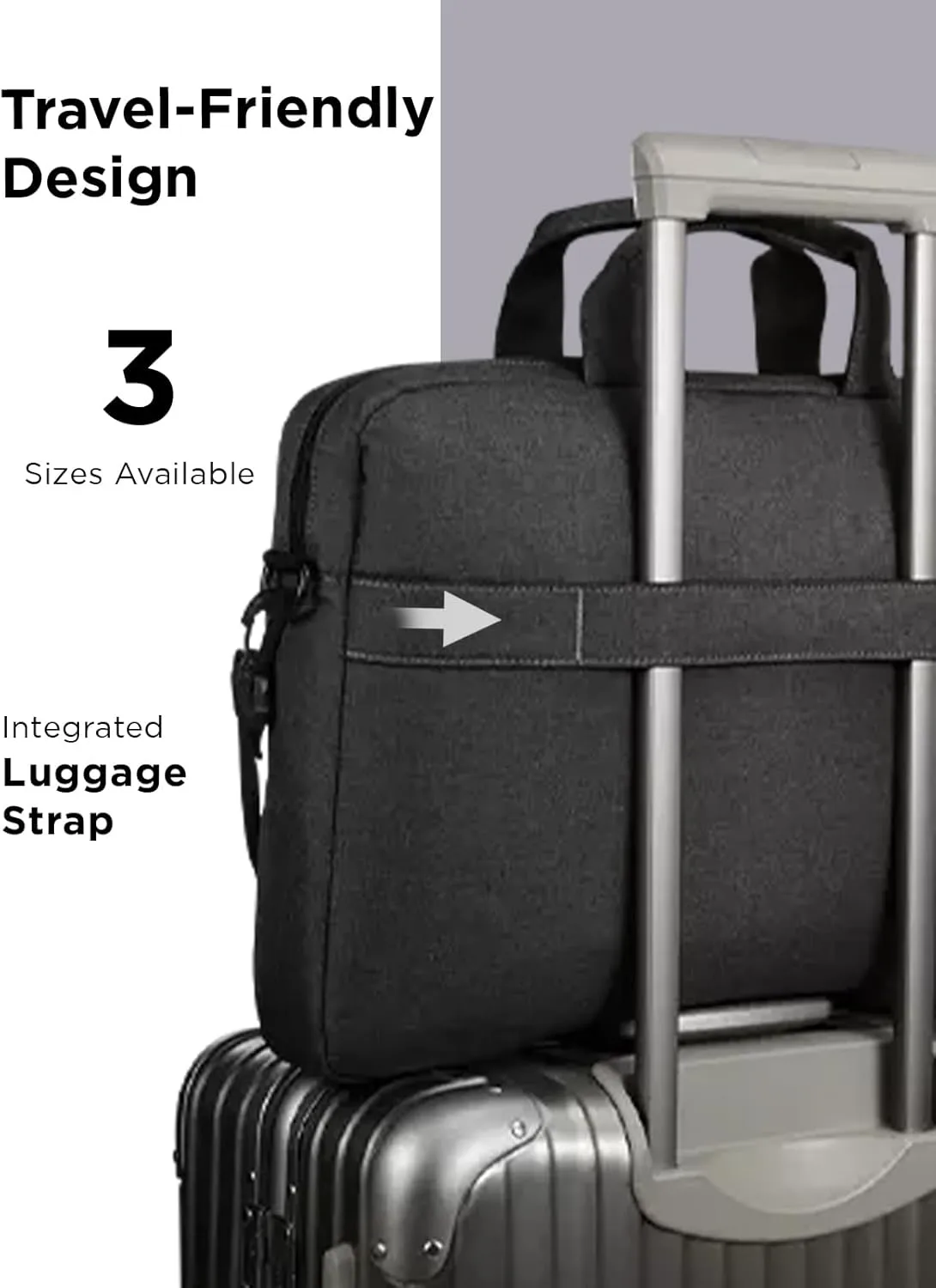 Lenovo Laptop Bag T210, Messenger Shoulder Bag for Laptop or Tablet, Sleek