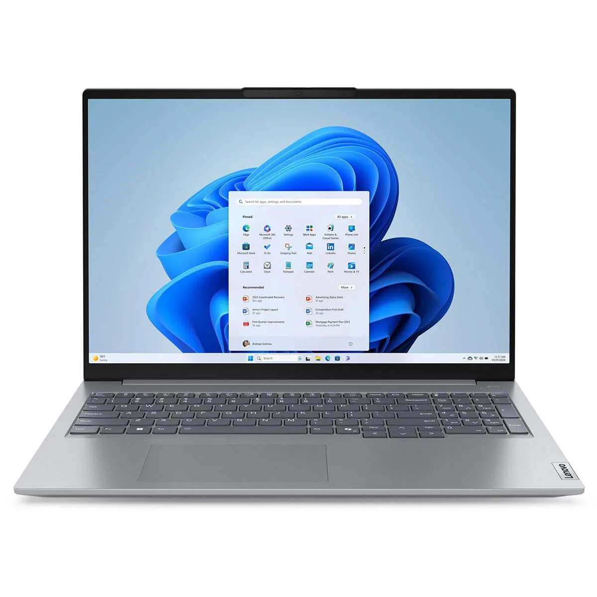 Lenovo ThinkBook 16 G7 ARP 21MW0002US 16" Touchscreen Notebook - WUXGA - AMD Ryzen 5 7535HS - 16 GB - 512 GB SSD