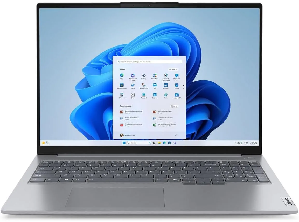 Lenovo ThinkBook 16 G7 ARP 21MW0001US 16" Notebook - WUXGA - AMD Ryzen 5 7535HS - 8 GB - 256 GB SSD