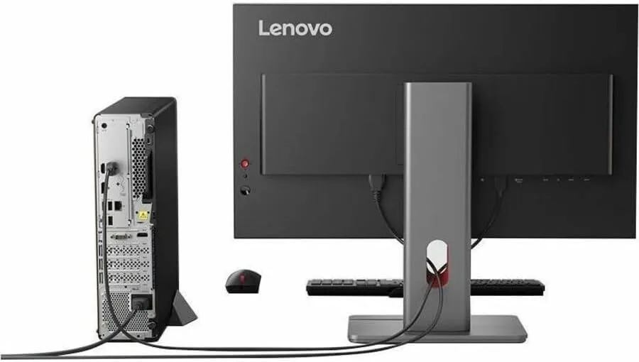 Lenovo ThinkCentre M70s Gen 6 12YK001AUS Desktop AI Computer - Intel Core Ultra 5 225-16 GB - 512 GB SSD - Small Form Factor - Black - Intel Q870 Chip - Windows 11 Pro - Intel DDR5 SDRAM - DVD-Write