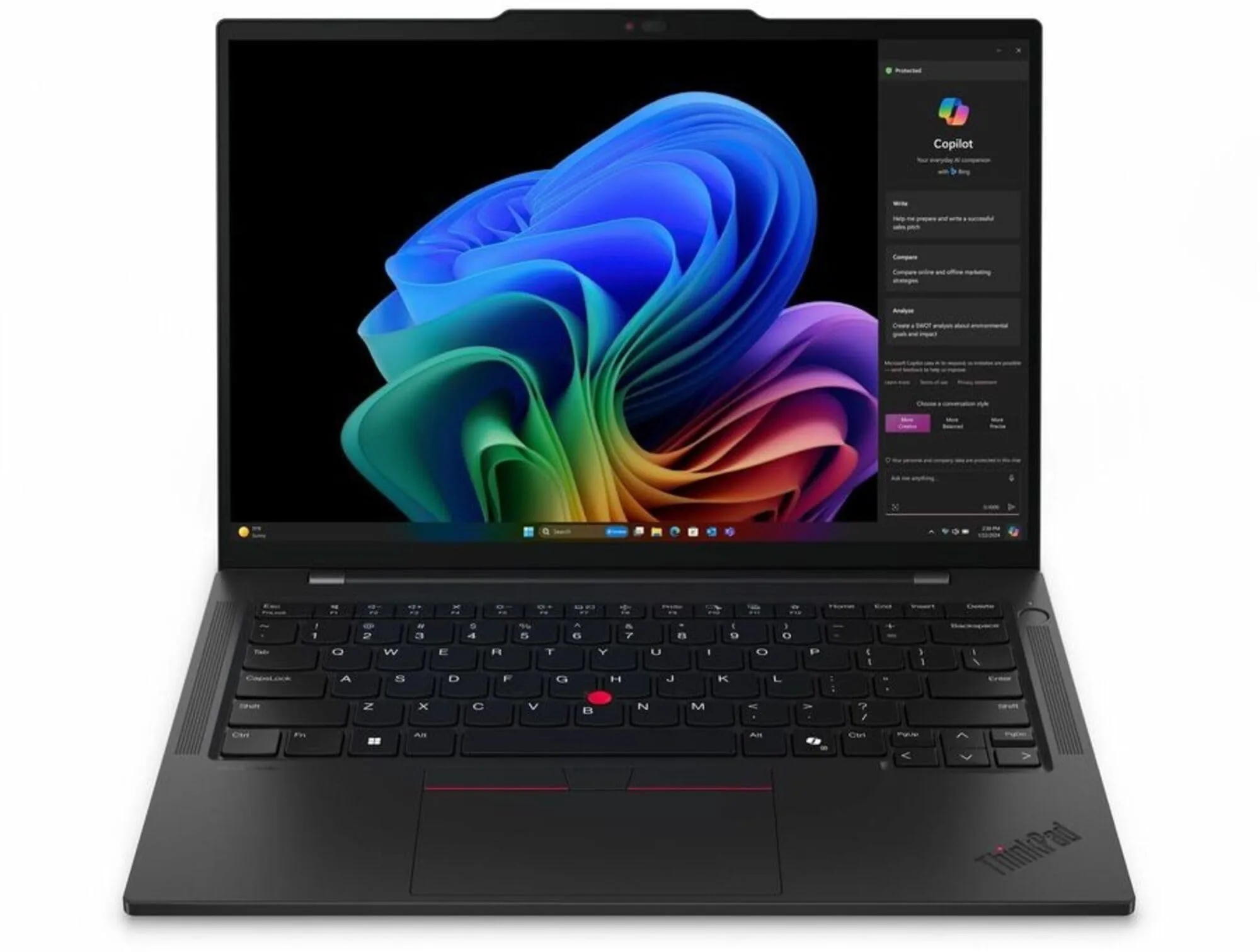 Lenovo ThinkPad T14s Gen 6 21N1002DUS 14" Copilot+ PC Notebook - WUXGA - Snapdragon X Plus - 16 GB - 512 GB SSD - Black