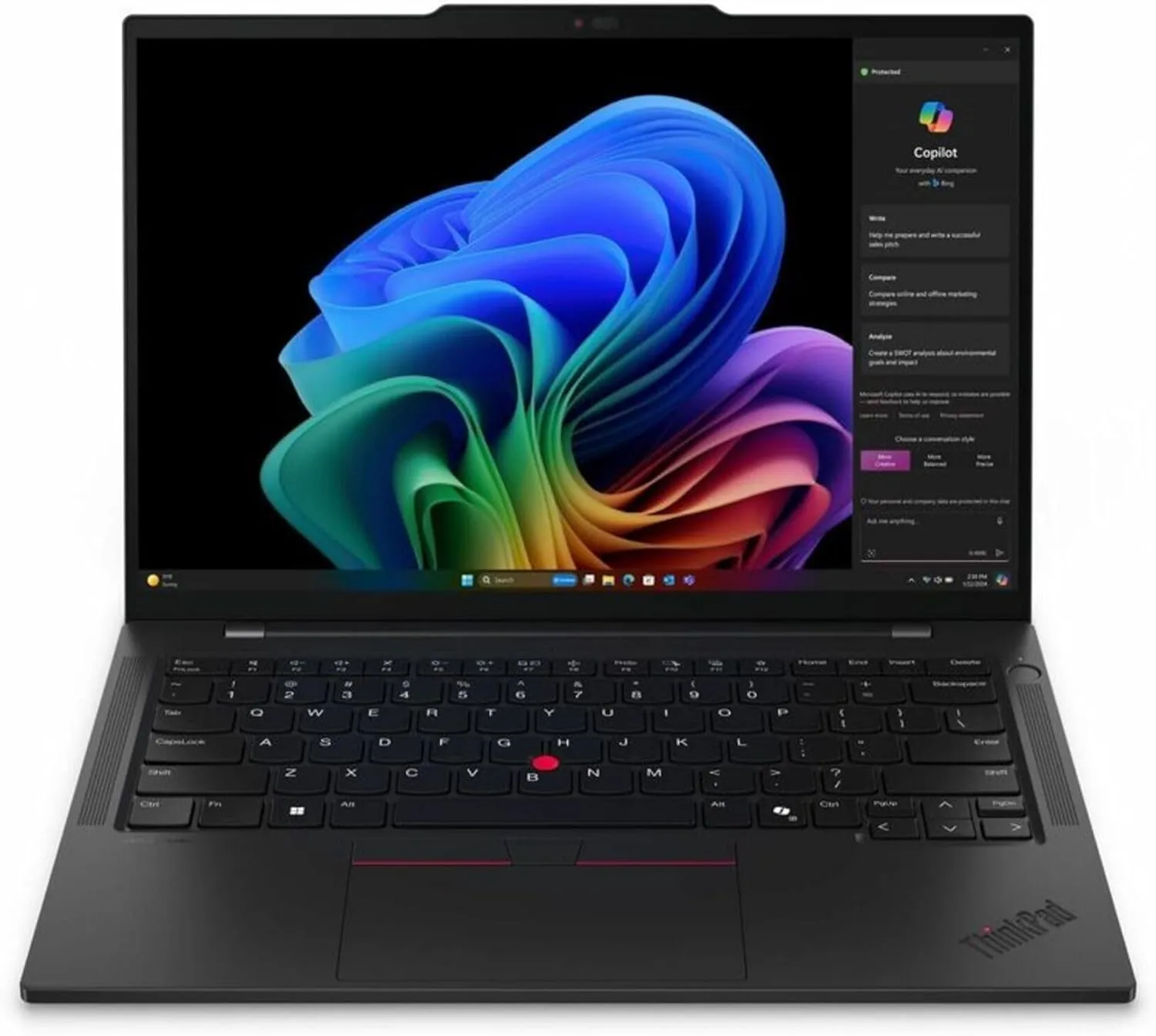 Lenovo ThinkPad T14s Gen 6 21N1002DUS 14" Copilot+ PC Notebook - WUXGA - Snapdragon X Plus - 16 GB - 512 GB SSD - Black