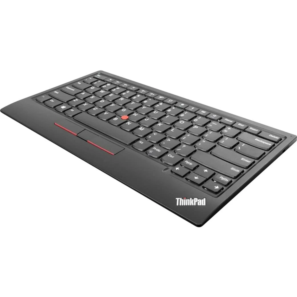 Lenovo ThinkPad TrackPoint Keyboard II (US English) - Wired/Wireless Connectivity - Bluetooth - 2.40 GHz - 4Y40X49493