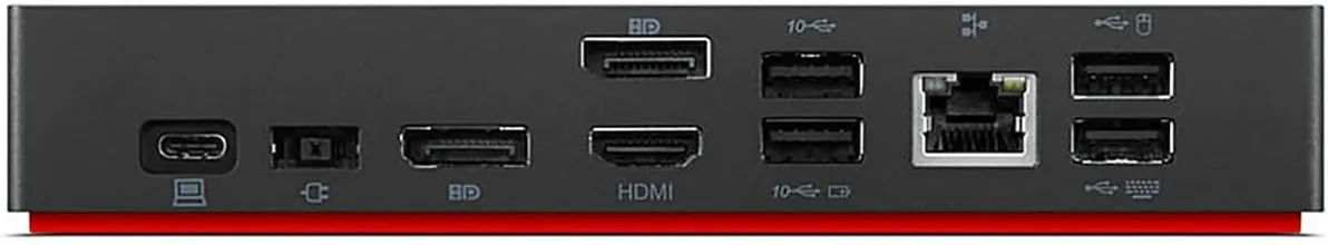 Lenovo ThinkPad Universal USB-C Smart Dock - for Notebook/Desktop PC - 96 W - USB Type C - 4K - 3840x 2160 - 40B20135US