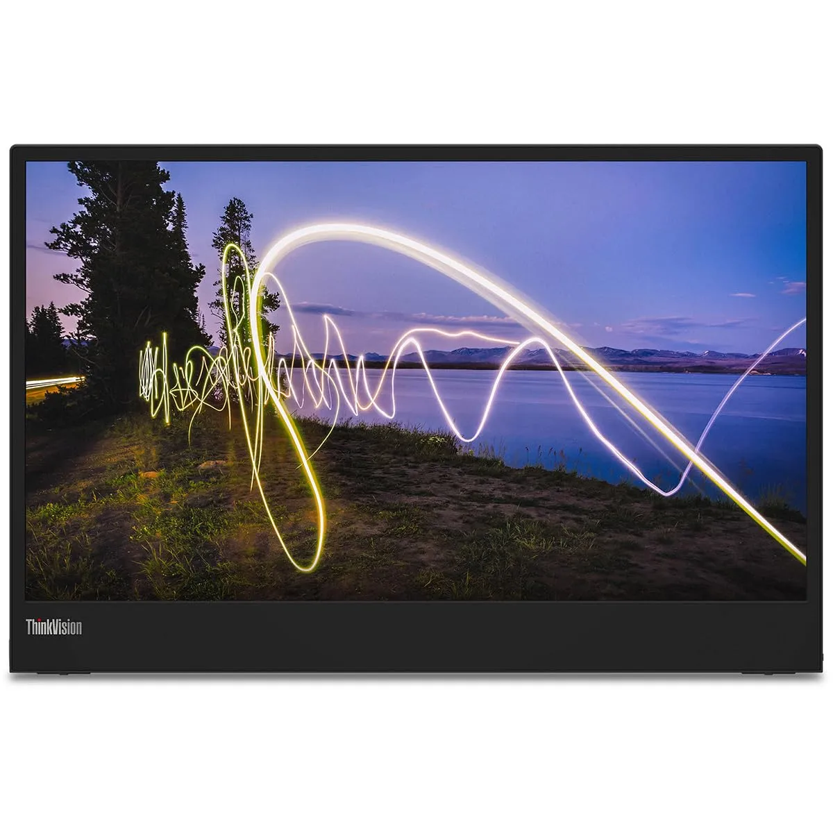 Lenovo ThinkVision M15 16in Class Full HD LED Monitor - 16:9 - Raven Black - 15.6in Viewable