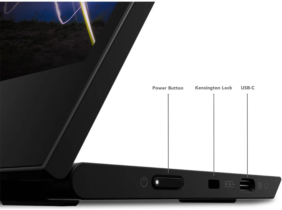 Lenovo ThinkVision M15 16in Class Full HD LED Monitor - 16:9 - Raven Black - 15.6in Viewable