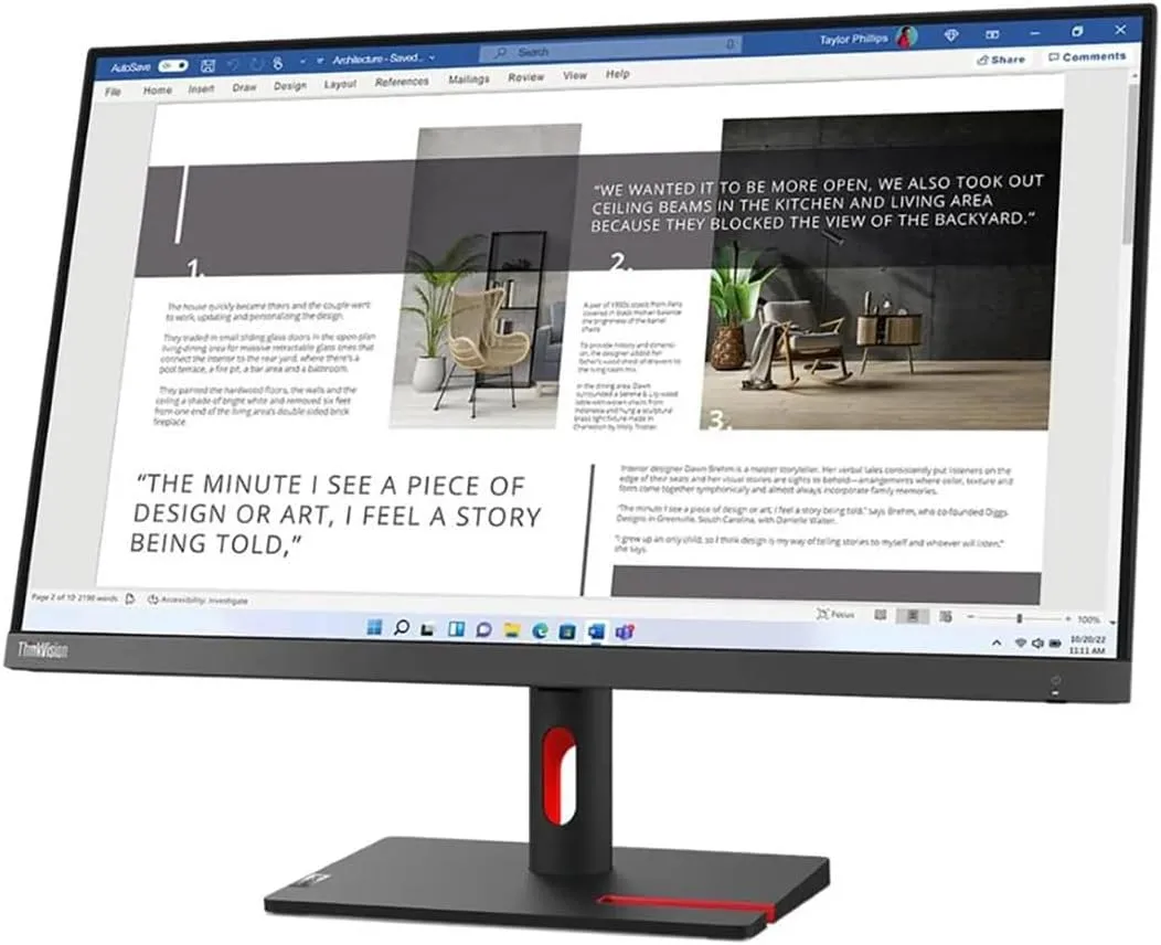 Lenovo ThinkVision S27i-30 27 Full HD LED Monitor - 16:9 - Storm Gray