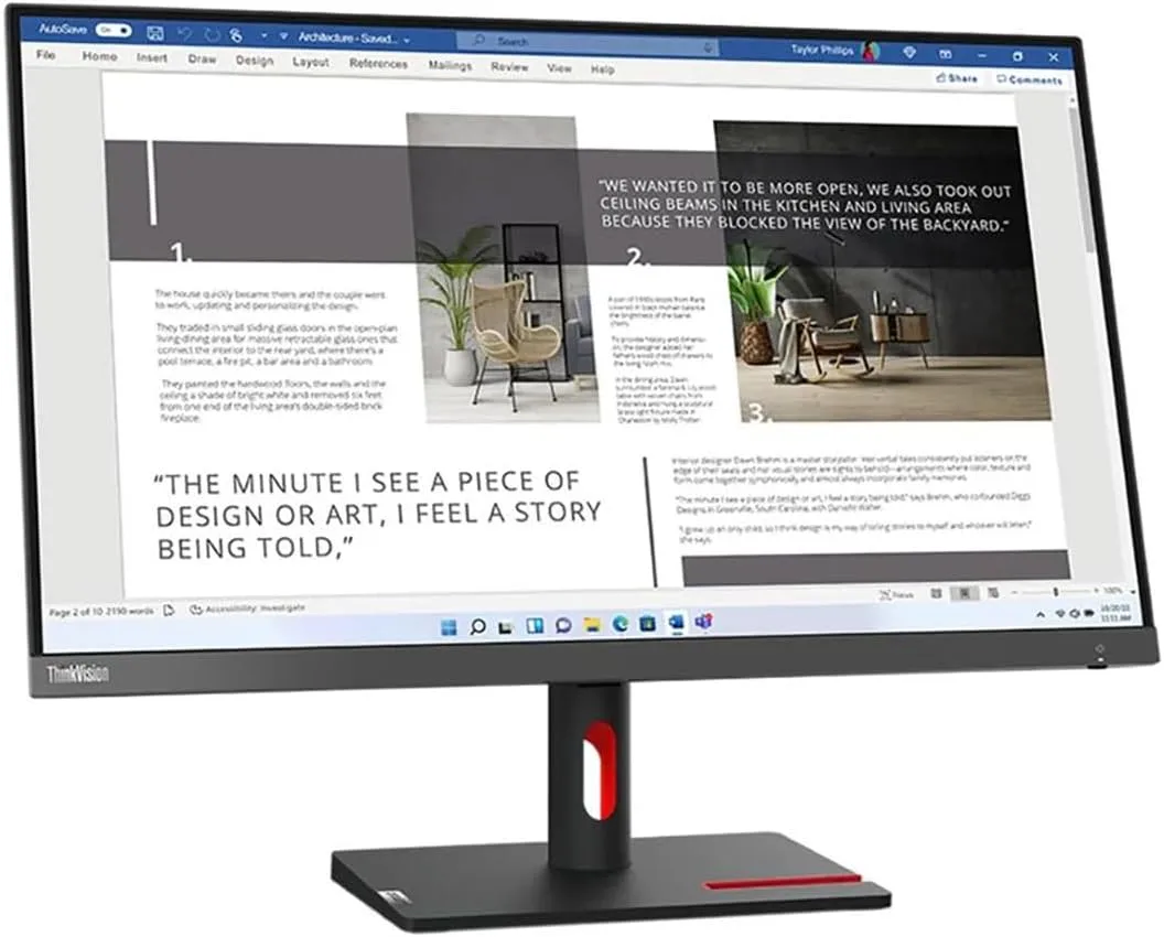 Lenovo ThinkVision S27i-30 27 Full HD LED Monitor - 16:9 - Storm Gray