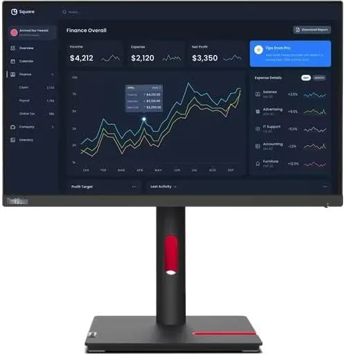 Lenovo ThinkVision T22i-30 21.5" (22" Class) Full HD IPS Monitor