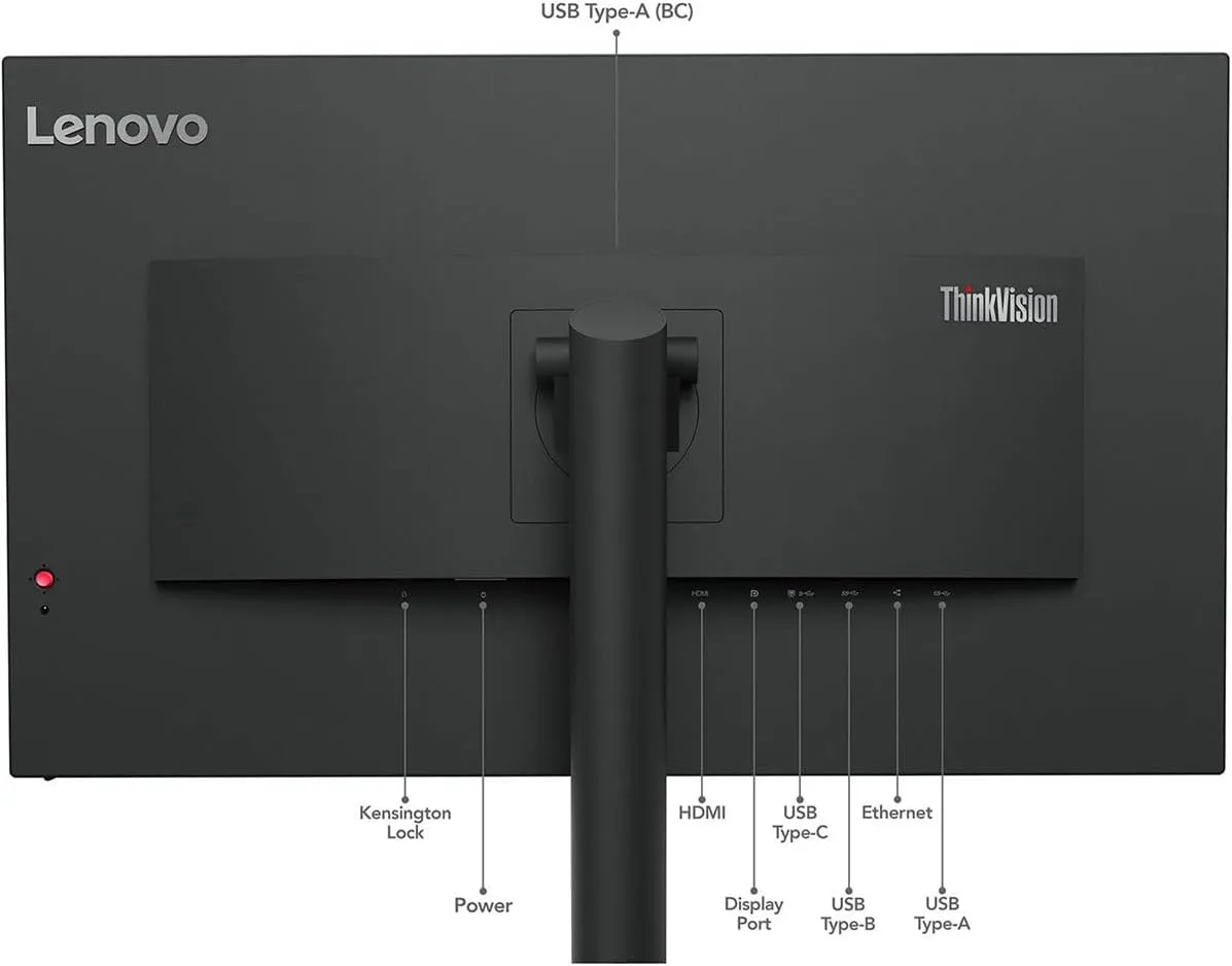 Lenovo ThinkVision T22i-30 21.5 Full HD WLED LCD Monitor - 16:9 - Raven Black