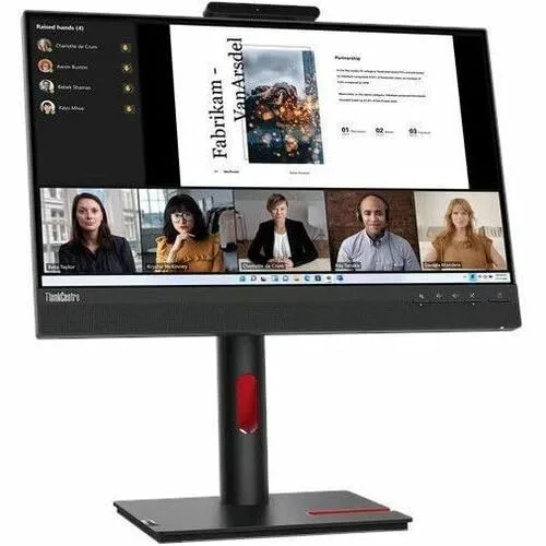 Lenovo ThinkVision TIO22Gen5 21.5" FHD IPS Monitor with Webcam & Speakers
