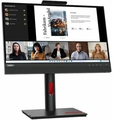 Lenovo ThinkVision TIO22Gen5 21.5" FHD IPS Monitor with Webcam & Speakers