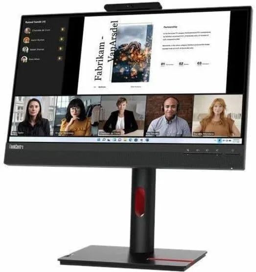 Lenovo ThinkVision TIO22Gen5 21.5" FHD IPS Monitor with Webcam & Speakers