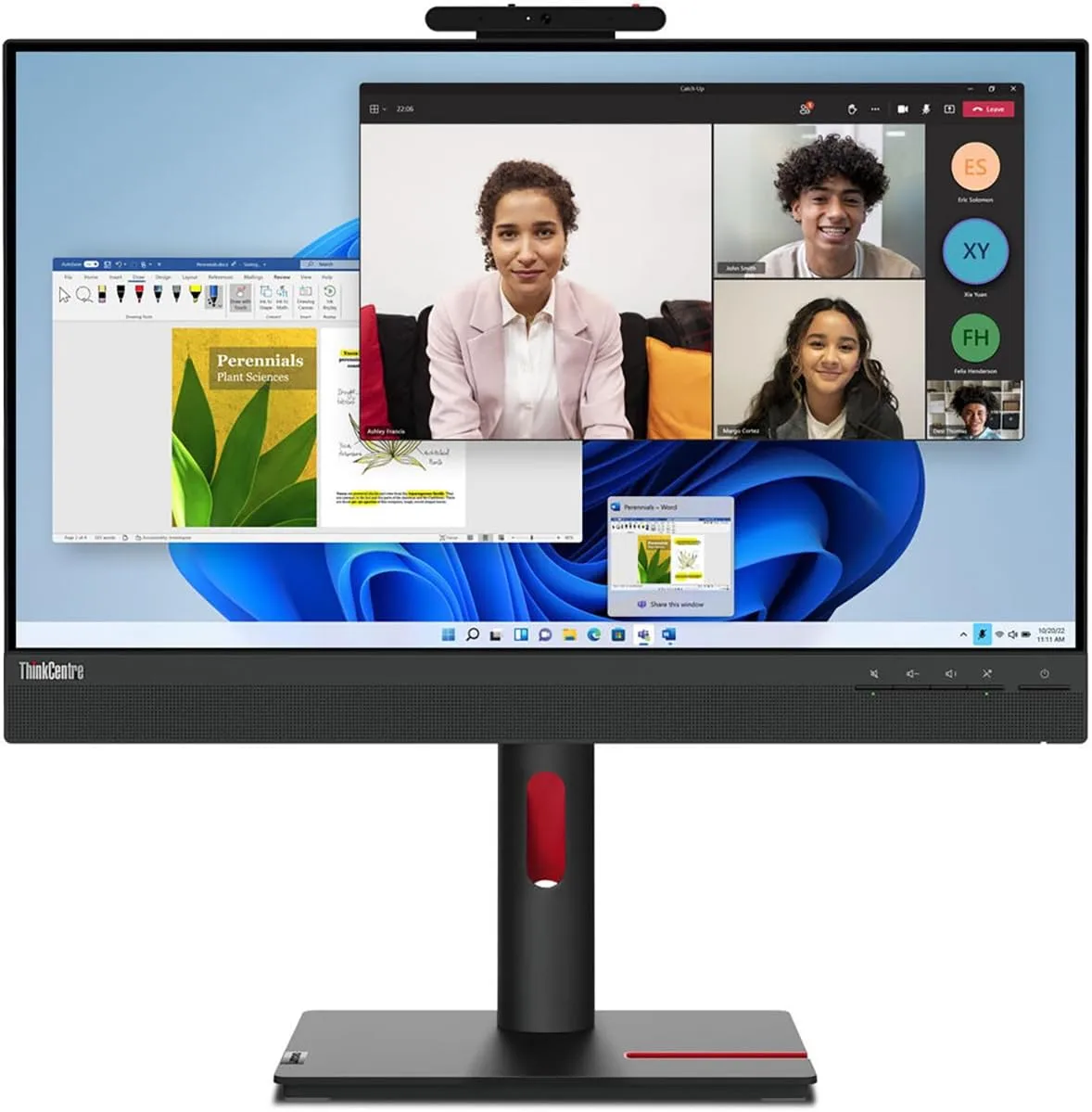 Lenovo ThinkCentre Tiny-In-One 24in Class Webcam LED Touchscreen Monitor - 16:9 - 4 ms Extreme Mode - 23.8in Viewable