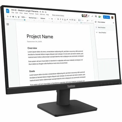 Lenovo TS S224e 21.5-inch FHD IPS Monitor, 100Hz, HDMI