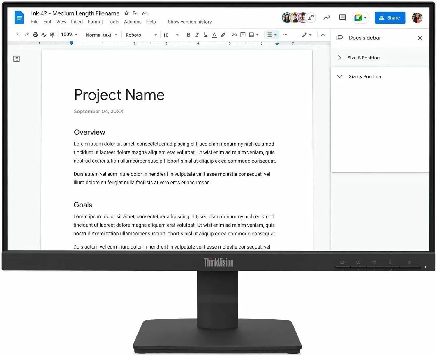 Lenovo TS S224e 21.5-inch FHD IPS Monitor, 100Hz, HDMI