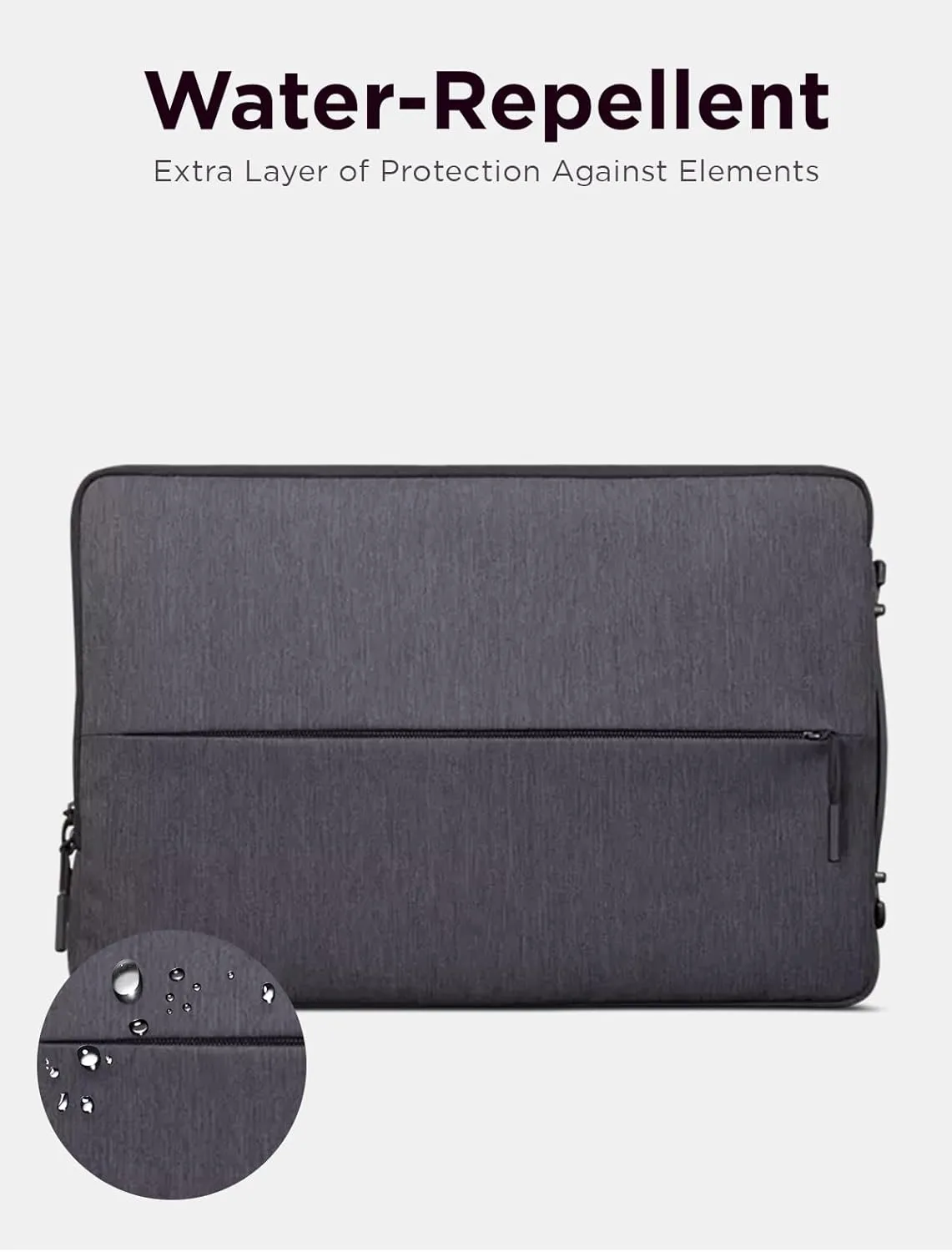 Lenovo Urban Laptop Sleeve 14 Inch - Water Resistant, Charcoal Grey